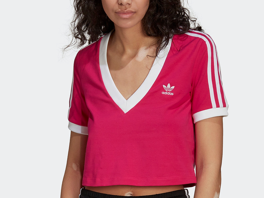 Adidas Originals Adicolor Classics Cropped Tee W T Shirt rosa Sportsgeiz