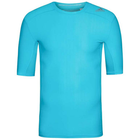Adidas Techfit Chill Kompressions Shirt T-Shirt hellblau B49043 - Sportsgeiz