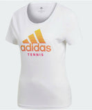 Adidas Damen Tennis Training T-Shirt weiss - Sportsgeiz