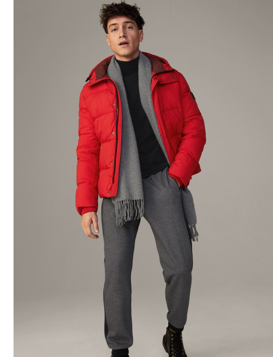 Strellson Herren Steppjacke Cloud Winterjacke rot – Sportsgeiz