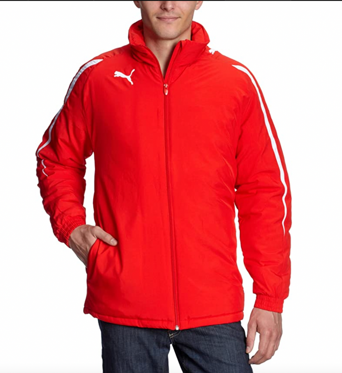 Puma PWR 5.10 Fussball Regenjacke Stadion Jacke rot â Sportsgeiz