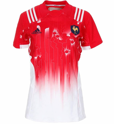 Adidas Frankreich Trikot AZ4445 Fussball FFF Damen T-Shirt WM Retro rot