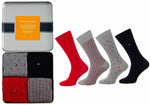 Tommy Hilfiger Socken Box Geschenkbox 4 Paar Strümpfe Business Airport - Kopensneakers Marken Schuhe stark reduziert