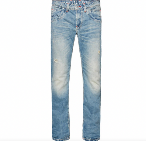 CAMP DAVID Herren Jeans Hose blau Waschung Regular Fit