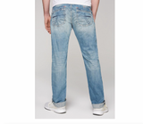 CAMP DAVID Herren Jeans Hose blau Waschung Regular Fit