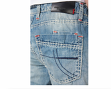 CAMP DAVID Herren Jeans Hose blau Waschung Regular Fit