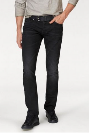 Bruno Banani Herren Slim-fit-Jeans Jimmy (Stretch) Black Washed