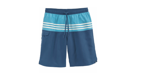 adidas Herren 3-Streifen Ron Badehose Badeshorts blau - Sportsgeiz