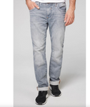 CAMP DAVID Herren Jeans Hose Waschung Regular Fit Vintage Style grau