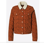 Levi's Sherpa Trucker Jacket Jeansjacke braun kariert