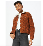 Levi's Sherpa Trucker Jacket Jeansjacke braun kariert