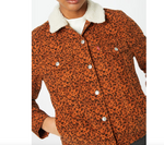 Levi's Sherpa Trucker Jacket Jeansjacke braun kariert