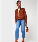 Levi's Sherpa Trucker Jacket Jeansjacke braun kariert