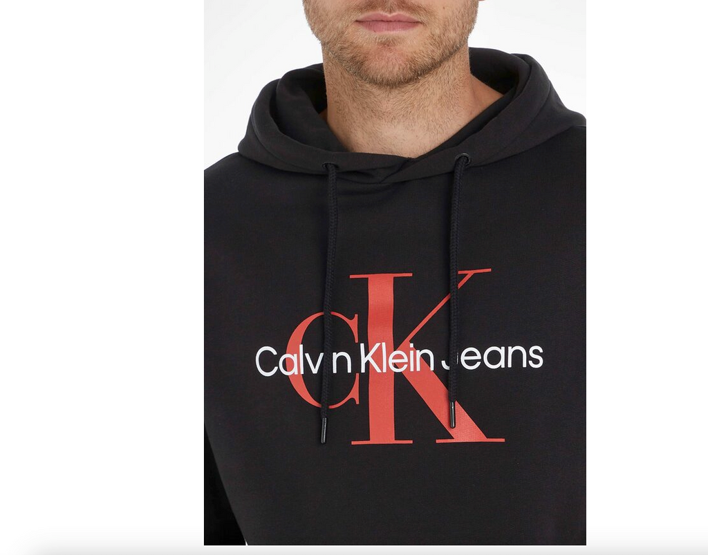 CK Klein Hoodie Jeans Sportsgeiz schwarz – Calvin Kapuzensweatshirt
