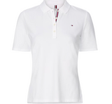 Tommy Hilfiger Damen Poloshirt Tee Essential Shirt weiß