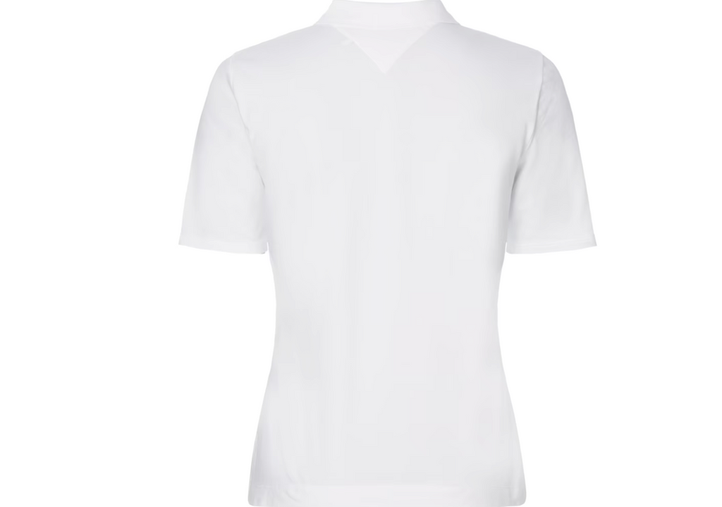 Tommy Hilfiger Damen Poloshirt Tee Essential Shirt weiß – Sportsgeiz