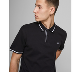 Jack & Jones Poloshirt NOS Polo T-Shirt Herren Sommer schwarz