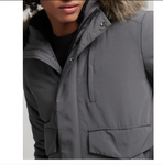 Superdry Everest Winterjacke Bomber Jacket Herren grau