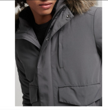 Superdry Everest Winterjacke Bomber Jacket Herren grau