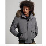 Superdry Everest Winterjacke Bomber Jacket Herren grau
