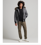 Superdry Everest Winterjacke Bomber Jacket Herren grau