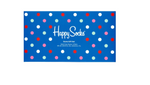 Happy Socks Socken Box blau Geschenkebox 3er Packung Herren Damen bunt