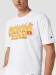 Champion Stranger Things Herren Retro T-Shirt weiß