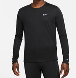 Nike Dri-FIT Miler Shirt Herren Langarmshirt Laufshirt schwarz