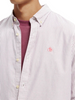 Scotch & Soda Langarmhemd Herren Hemd ESSENTIALS Regular Fit Langarm flieder