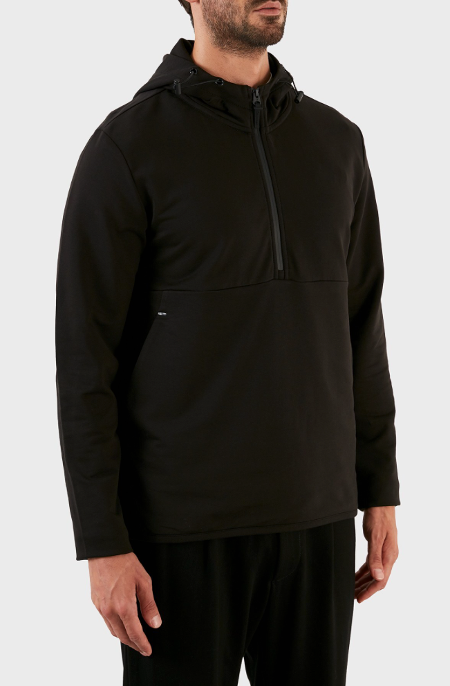 Calvin Klein Troyer Hoodie Q-Zip Freefit Herren Sweatshirt schwarz –  Sportsgeiz