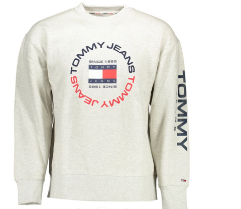 Tommy Jeans Sweatshirt Cray Cotton College  Sweatshirt grau