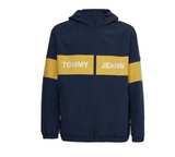 Tommy Jeans CHEST BLOCK JACKET Kapuzenjacke Übergangsjacke blau