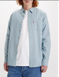 Levi's Herren Hemd Sunset 1 Pocket Freizeit Shirt blau