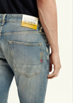 Scotch & Soda Herren Jeans Ralston Essentials Regular Denim Hose Slim Fit blue