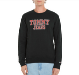 Tommy Jeans BLOUSE TJM REG ENTRY GRAPHIC Logo Herren Classic Sweatshirt schwarz