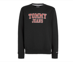 Tommy Jeans BLOUSE TJM REG ENTRY GRAPHIC Logo Herren Classic Sweatshirt schwarz