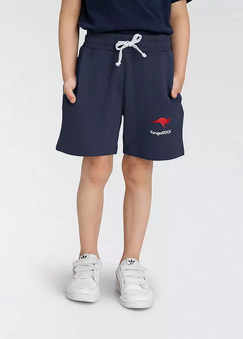 KangaROOS Kinder Jungen Sweat Bermuda Shorts Hose Baumwolle blau