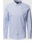 Tommy Hilfiger Oxford Business Herren Hemd Shirt Tailored blau