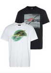 F2 Surfer Herren 2er Packung Baumwolle T-Shirt Sport weiß schwarz