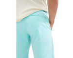 TOM TAILOR Herren Regular Fit Tech Chino Shorts türkis blau