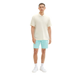 TOM TAILOR Herren Regular Fit Tech Chino Shorts türkis blau