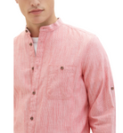 Tom Tailor Herren Hemd Business Freizeithemd rot