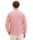 Tom Tailor Herren Hemd Business Freizeithemd rot