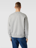 Tommy Hilfiger Herren Sweatshirt Label-Stitching Modell 'ARCHED' Logo  grau
