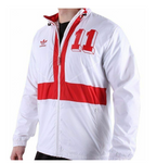 Adidas Originals England EM Trainingsjacke 11  Fussball Windbreaker Track Herren weiß rot