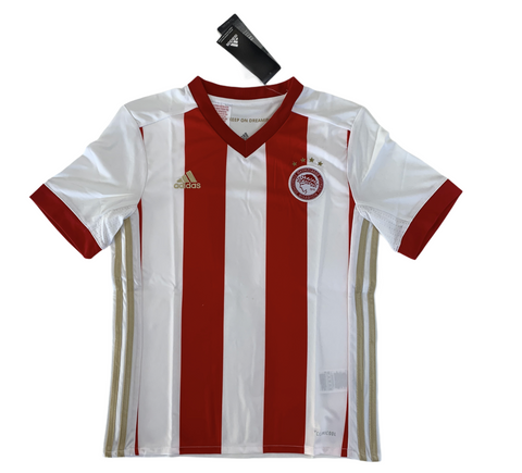 Adidas Olympiakos Piräus Herren Trikot Heim Fussball BK2867 OFC weiß rot