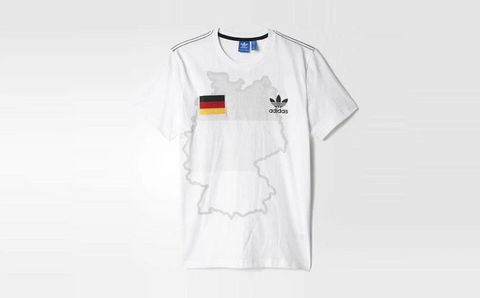 adidas Originals DFB Deutschland Karte T-Shirt EM 2024 weiß