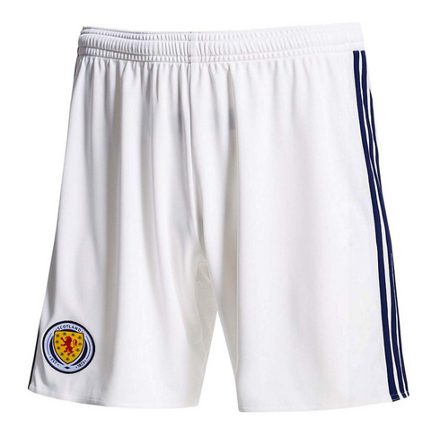 Adidas Schottland Nationalmannschaft Climacool Herren Shorts Fussball EM weiß blau