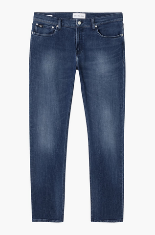 Calvin Klein Jeans Herren Straight Jeans dunkelblau