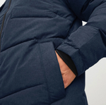 Jack & Jones Herren Jacke  Brady Winterjacke  Pufferjacke mit Kapuze blau